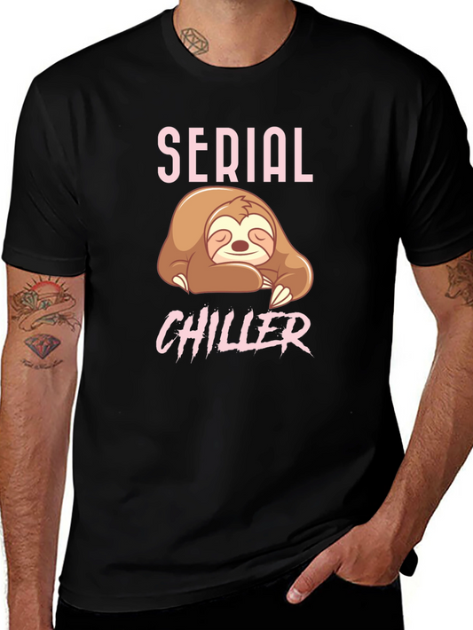 Serial Chiller Sloth T-Shirt - Comfy & Relaxed Fit