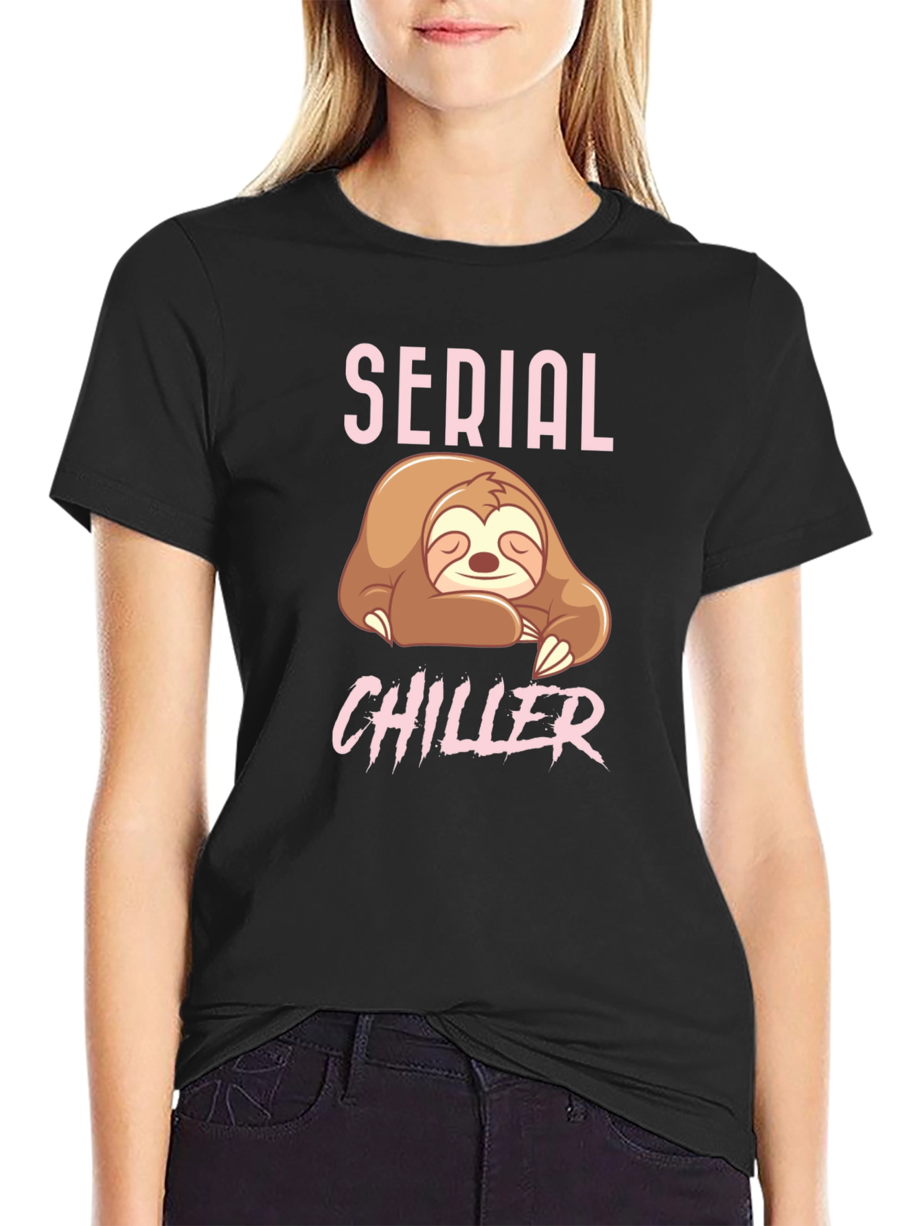 Serial Chiller Sloth T-Shirt - Comfy & Relaxed Fit