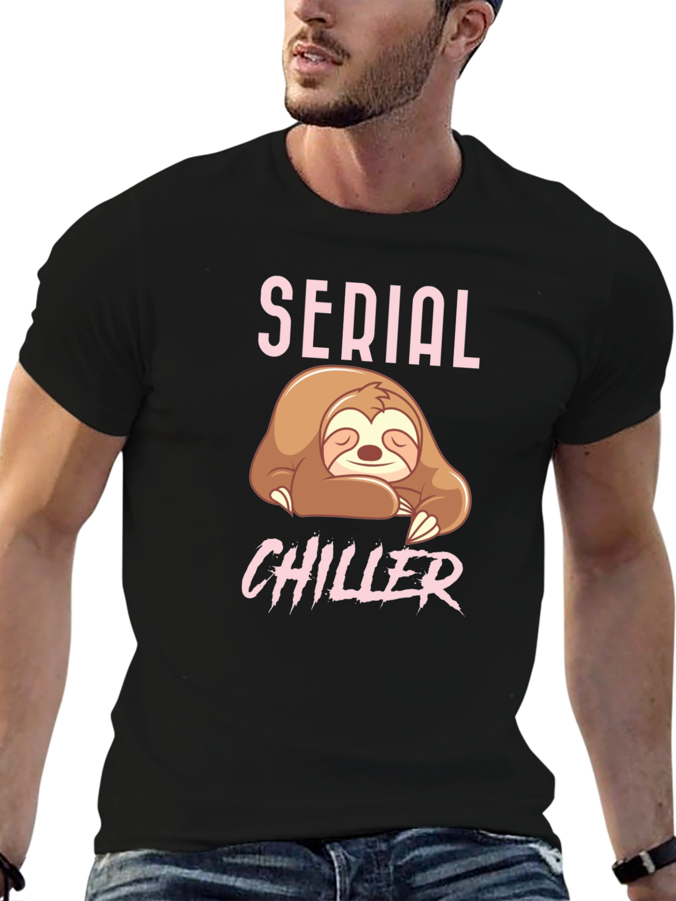 Serial Chiller Sloth T-Shirt - Comfy & Relaxed Fit