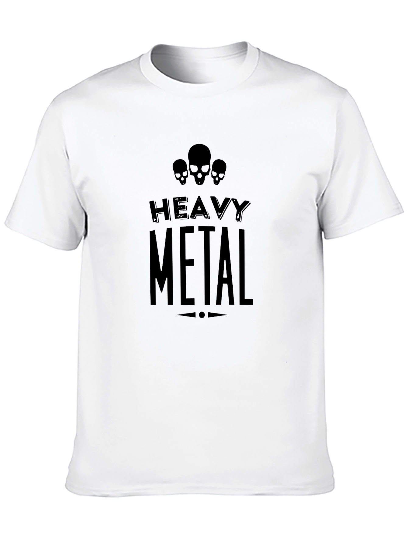 Heavy Metal Skull T-Shirt Mens Graphic Tee