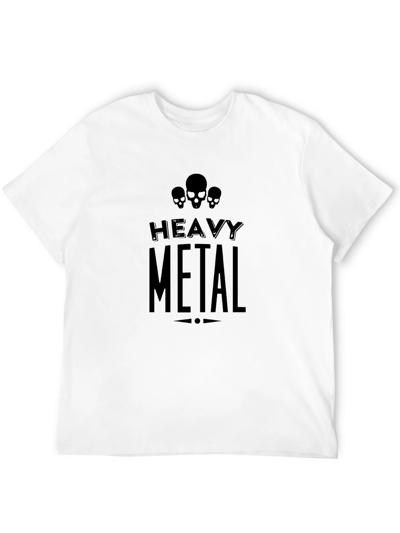 Heavy Metal Skull T-Shirt Mens Graphic Tee