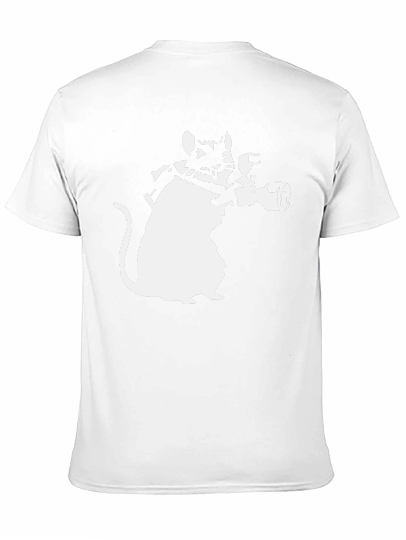 Banksy Rat Bazooka Graphic Tee - Black Cotton T-Shirt