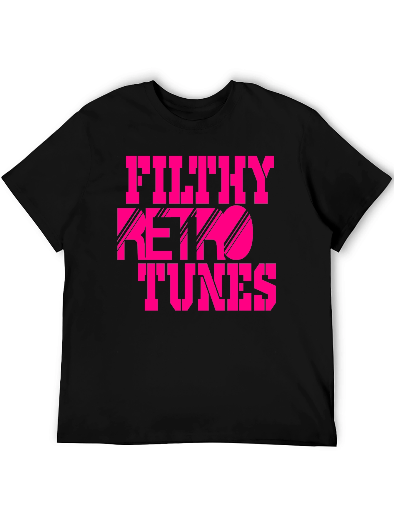 Filthy Retro Tunes Graphic Black T-Shirt