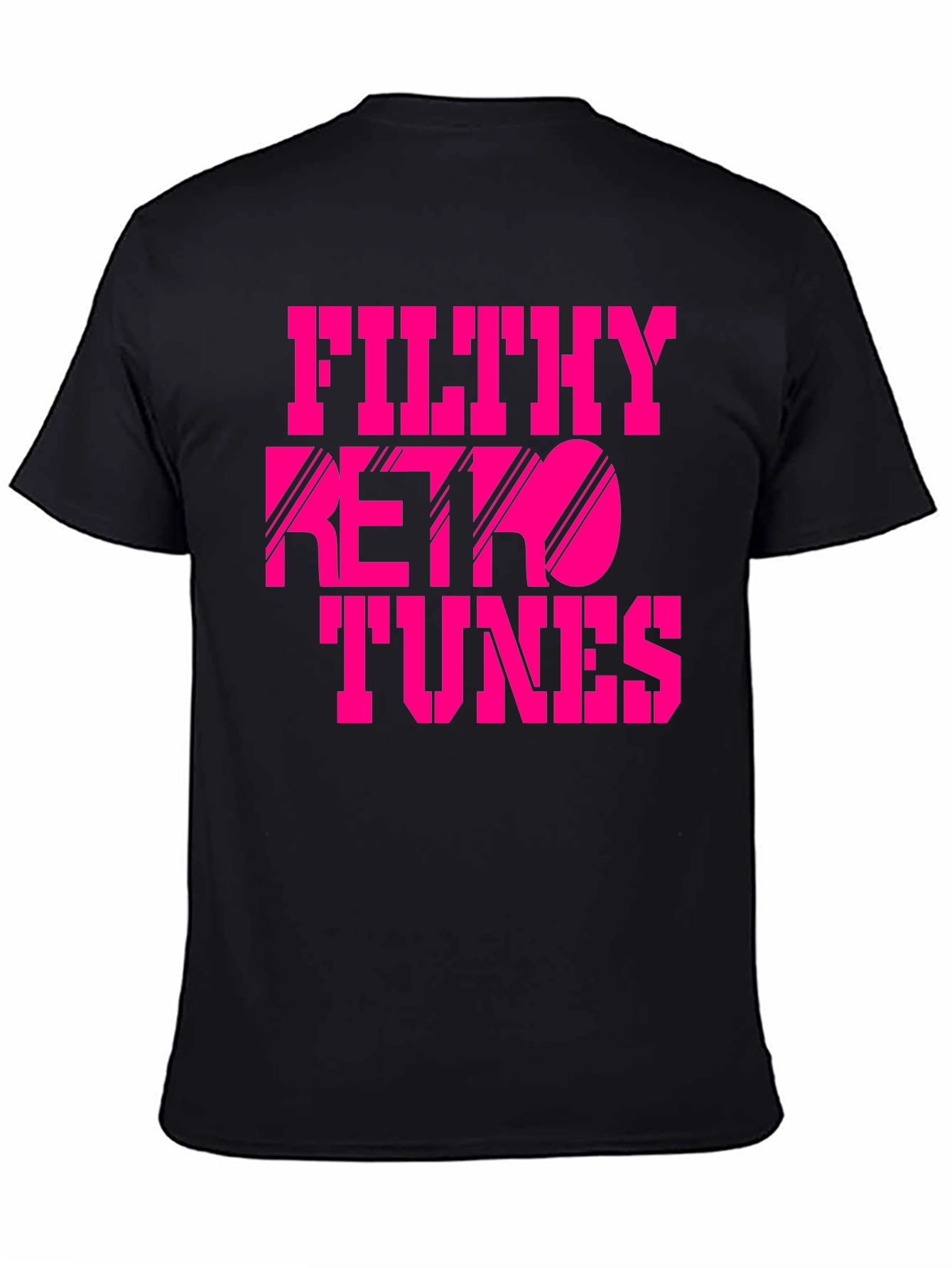 Filthy Retro Tunes Graphic Black T-Shirt