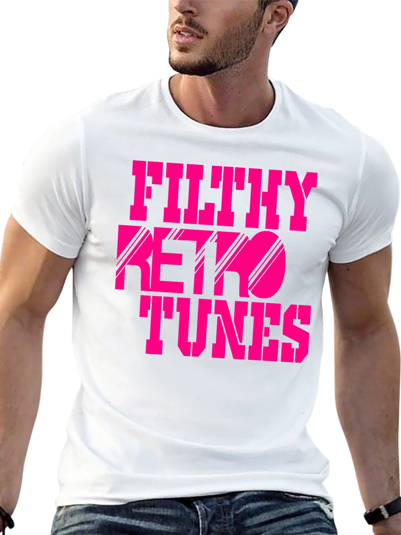 Filthy Retro Tunes Graphic Black T-Shirt