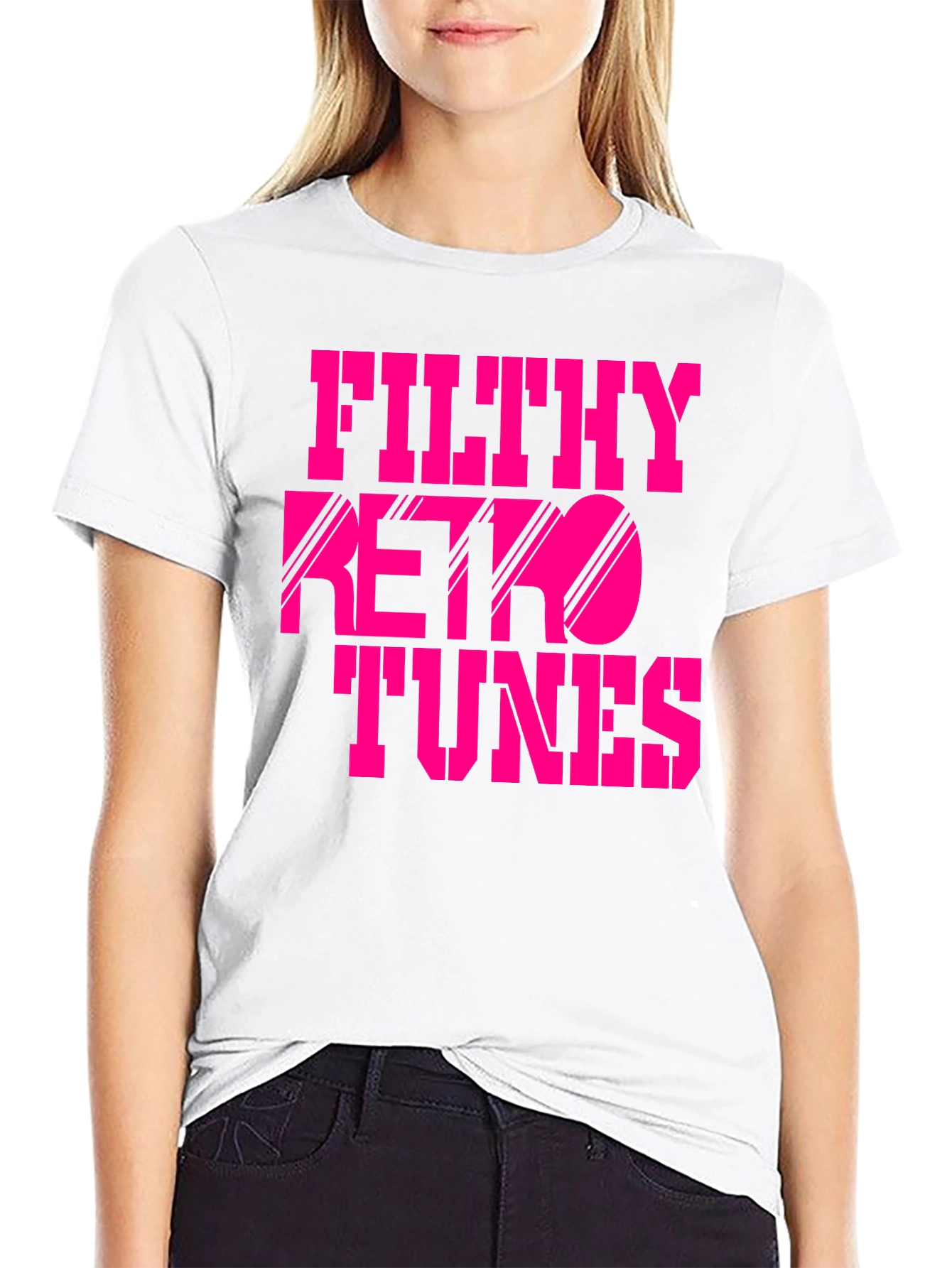 Filthy Retro Tunes Graphic Black T-Shirt