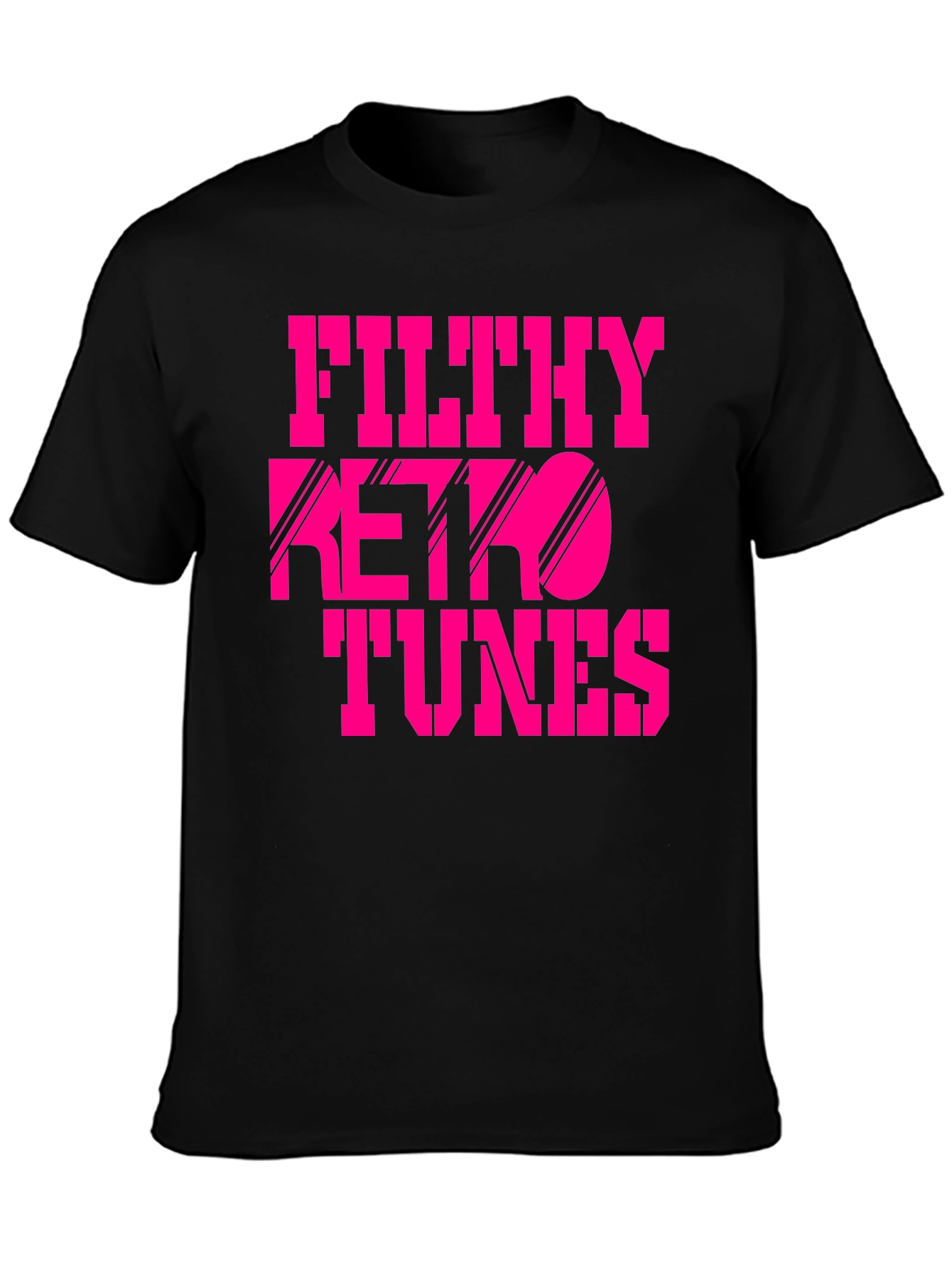 Filthy Retro Tunes Graphic Black T-Shirt