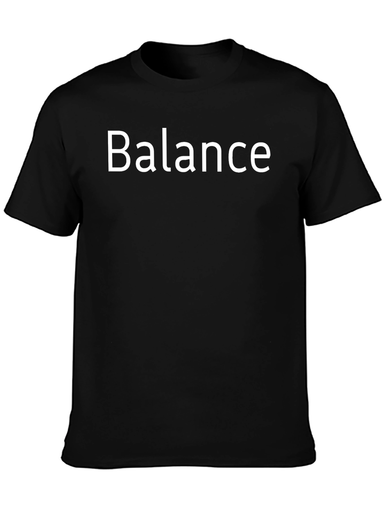 Balance Graphic Tee - Stylish Black T-Shirt