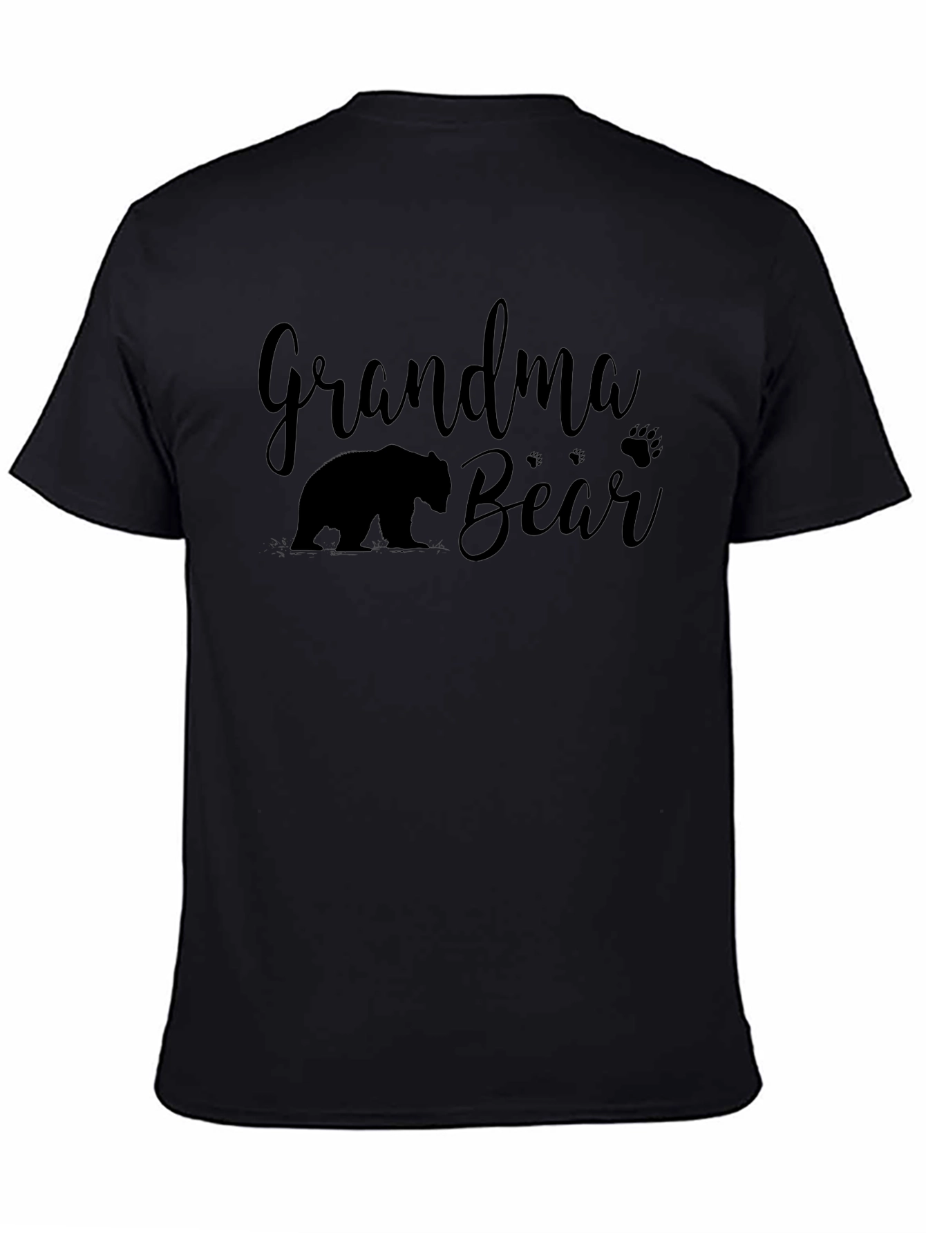 Grandma Bear Black T-Shirt
