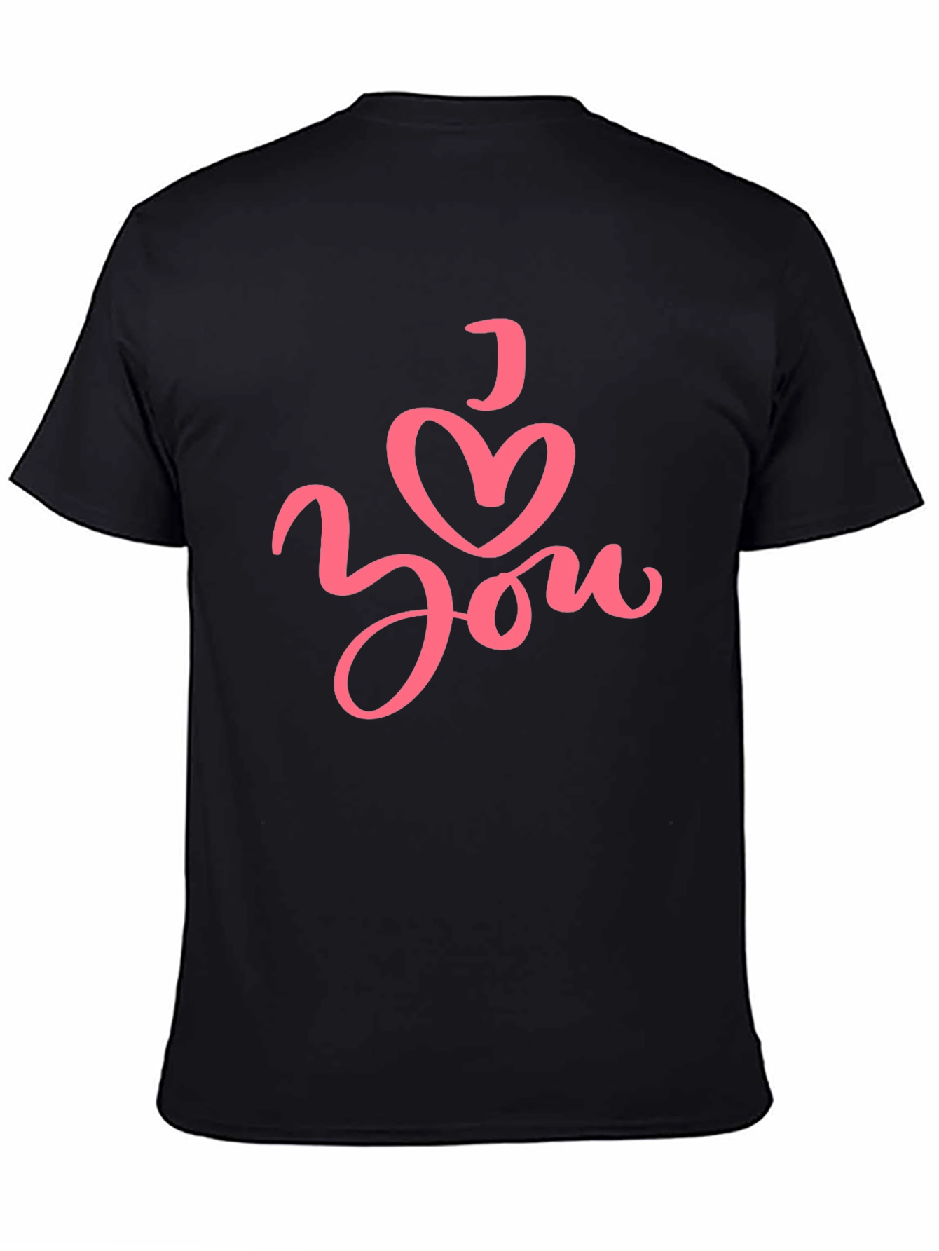 I Heart You Graphic T-Shirt - Black Casual